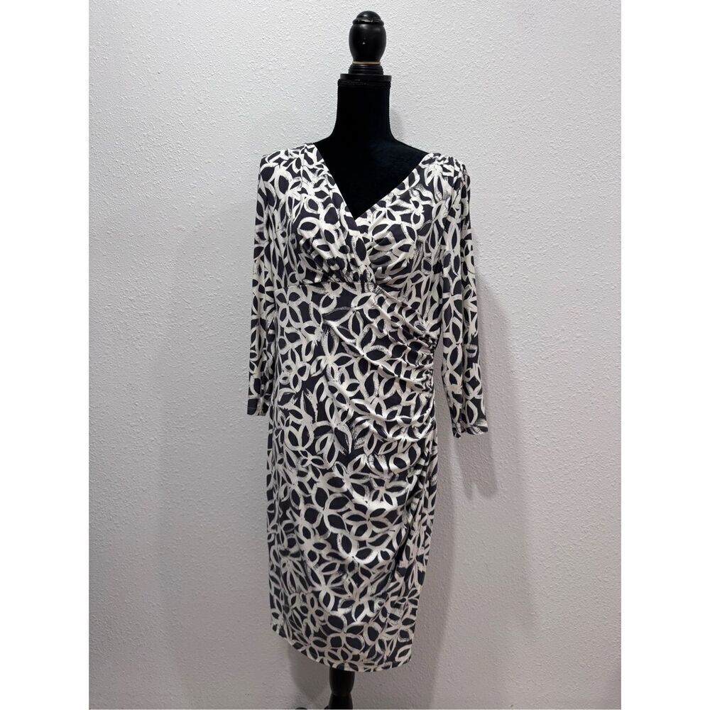 Lauren Ralph Lauren sheath 3/4 sleeve dress office casual size 16